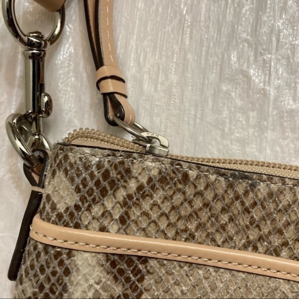 Coach Python Snakeskin Embossed Leather Crossbody… - image 5